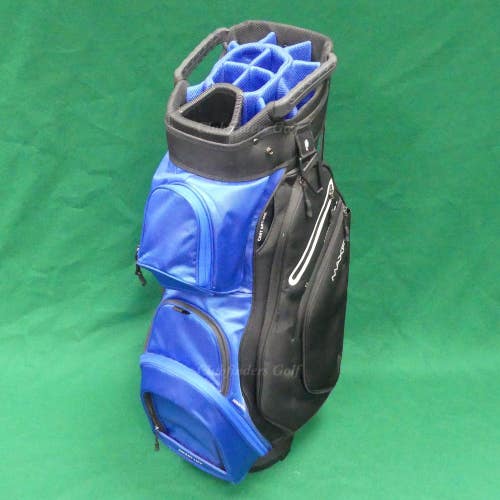 Maxfli Honors+ Black/Blue 14-Way Golf Cart Bag w/ Raincover