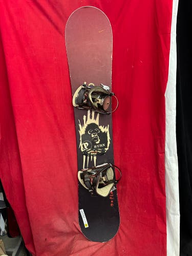 Palmer Burn 158cm all mountain directional twin tip snowboard, Ride EX series binding size large