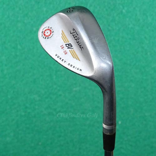 Titleist Vokey Spin Milled 2009 Chrome 58-8 58 Lob Wedge Stepped Wedge Flex