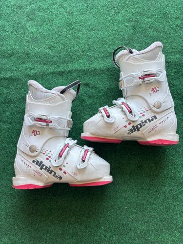 Kid's Alpina AJ3 Ski Boots (Used) | Mondo 23.5 (277mm)