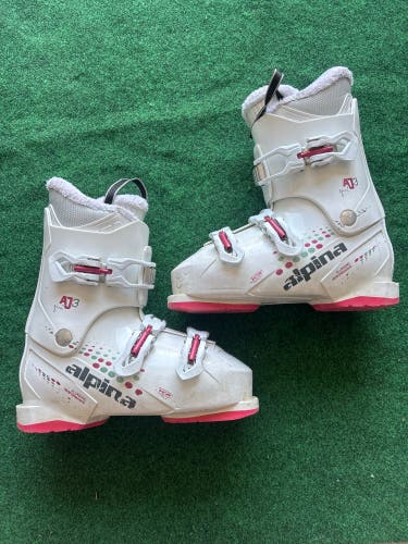 Kid's Alpina AJ3 Ski Boots (Used) | Mondo 25.5 (298mm)
