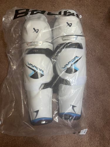 Senior Bauer Vapor Flylite 17" Shin Pads Pro Stock (New)