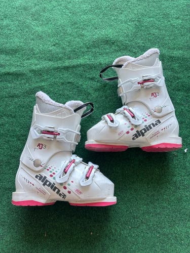 Kid's Alpina AJ3 Ski Boots (Used) | Mondo 22.5 (267mm)