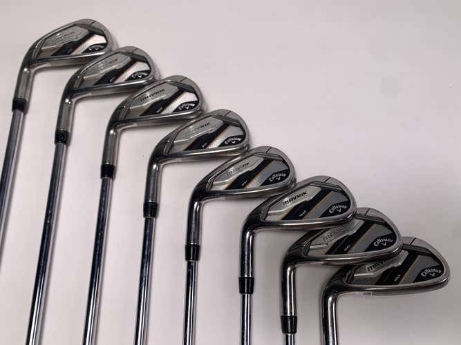 LEFTY Callaway Mavrik Max Iron Set 4-PW+GW Elevate VSS Pro 105g Stiff LH +1.5''