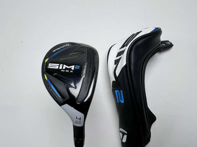 TaylorMade SIM2 MAX Rescue 4 Hybrid 22* Fujikura Ventus Blue 7-S Stiff RH HC