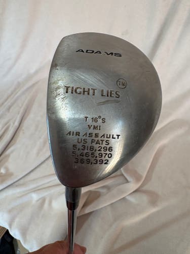 Men's Adams Tight Lies Air Assault Left Handed Fairway Wood Senior Flex 3 Wood Steel Shaft (Used)