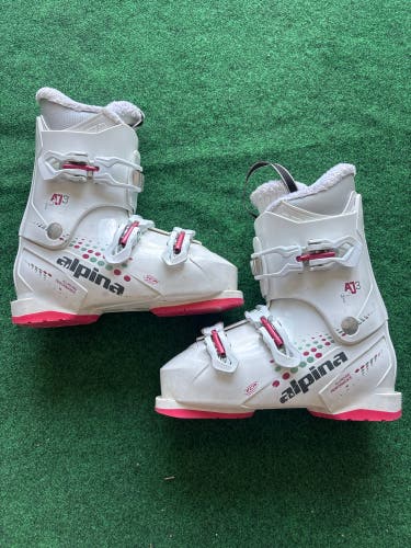 Kid's Alpina AJ3 Ski Boots (Used) | Mondo 25.5 (298mm)