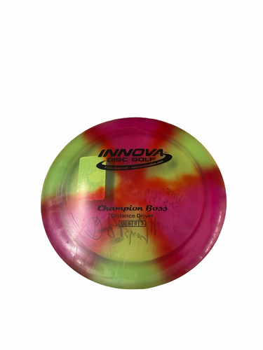 Used Innova CHAMPION BOSS Disc Golf Driver Neon Green 11834-S000055323