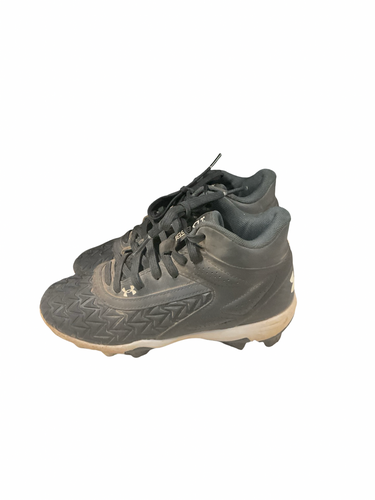 Used Under Armour BSBL CLEATS BB/SB Cleats Black Junior 01.5 11834-S000055281