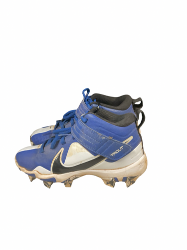Used Nike TROUT ROYAL BB/SB Cleats Royal Blue Youth 13.0 11834-S000055263