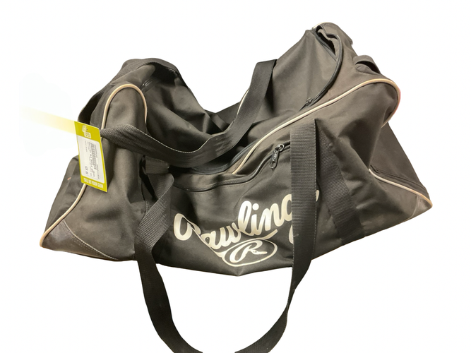 Used Rawlings BLK DUFFLE BAG BB/SB Team Carry Bag Black 11834-S000055242