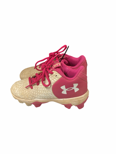Used Under Armour UA PINK CLEAT BB/SB Cleats Pink Youth 12.0 11834-S000055190