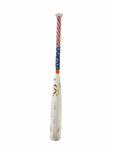 Used Rawlings GOLD/WHITE ICON BB/SB USSSA 2 3/4 Bat 29" 11834-S000055167