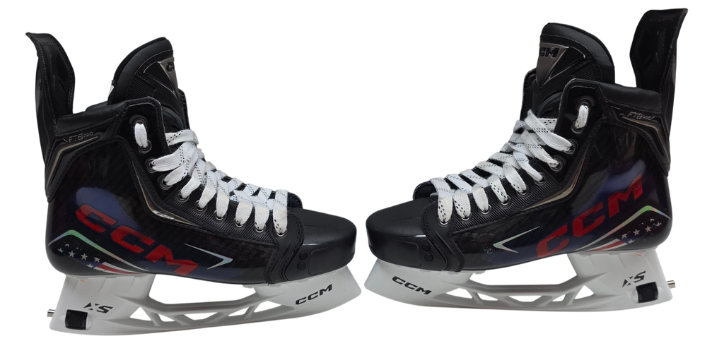 CCM Jetspeed FT8 Pro Custom Pro Stock Hockey Skates 8 Regular New USA 4 Nations MIC (16043)
