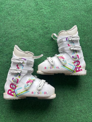 Kid's Rossignol Fun Girl Ski Boots (Used) | Mondo 24.5 (285mm)