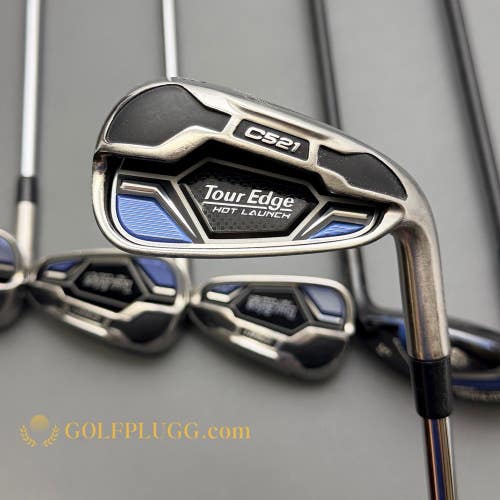Tour Edge C521 Hybrid/Iron Set 4H-PW / KBS Steel, Stiff (123)