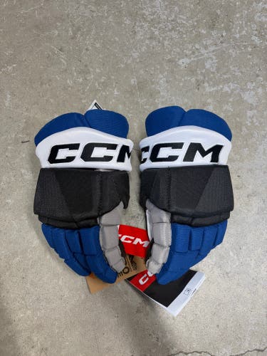 13” CCM HGTKPP Hockey Gloves (New) Tampa Bay Lightning Reverse Retro Pro Stock