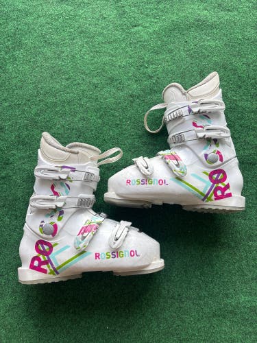 Kid's Rossignol Fun Girl Ski Boots (Used) | Mondo 24.5 (285mm)