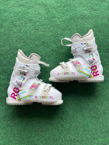 Kid's Rossignol Fun Girl Ski Boots (Used) | Mondo 22.5 (265mm)