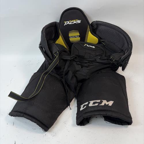 CCM Super Tacks Hockey Pants, Black, Junior Medium