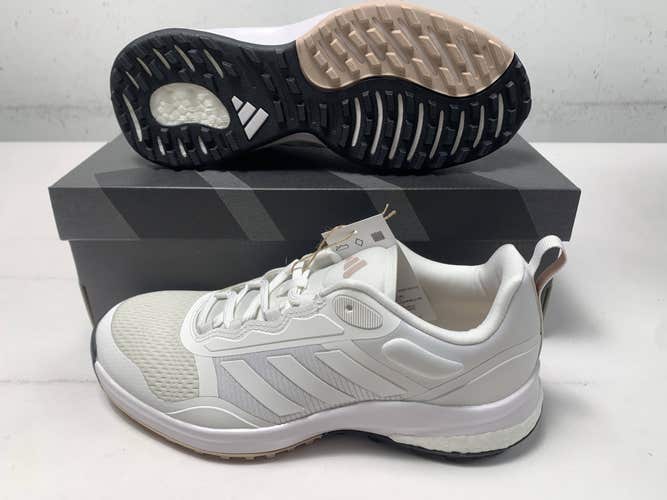 Adidas Zoysia Waterproof Golf Shoes White Womens SZ 8 (GV9396) NIB