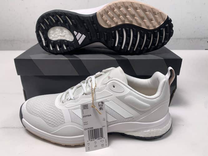 Adidas Zoysia Waterproof Golf Shoes White Women's SZ 9 (GV9396) NIB
