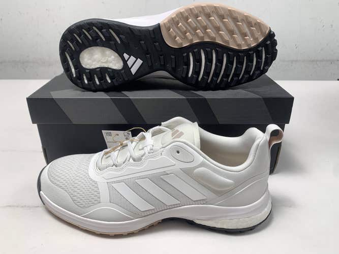 Adidas Zoysia Waterproof Golf Shoes White Women's SZ 8.5 (GV9396) NIB