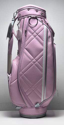 XXIO Ladies Lightweight Caddy Bag Pink 5-Way Divide Single Strap Golf Bag NEW