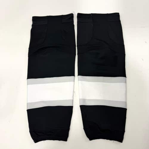 Used Black LA Kings Reebok Game Socks with Kevlar | XL | AB885