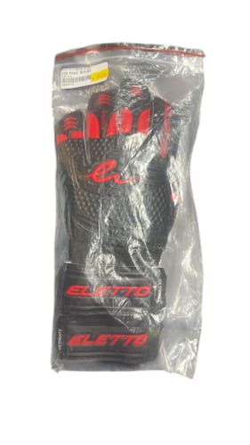 Eletto Ultimate IV Soccer Goalie Gloves - Black/Red size 8 brand new