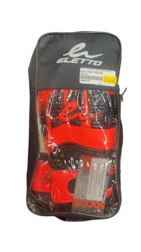 Eletto Skintech Duro Soccer Goalie Gloves - Black/Lava Orange size 8