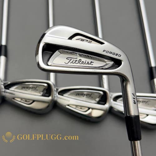 +3/4 Titleist 714 AP2 Iron Set 5-PW / XP Steel, Regular Flex (88)