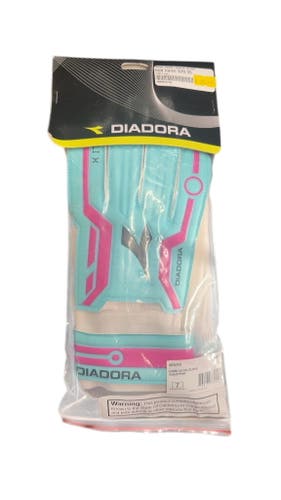 Diadora Ghibli X GK Soccer Goalie Gloves - Aqua/Pink - Size 7 brand new
