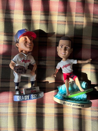 Two Grady Sizemore bobbleheads