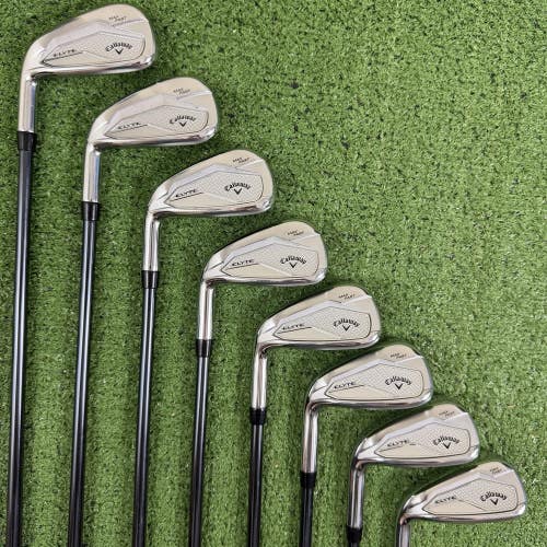 Callaway Elyte Max Fast Iron Set 6-PW AW GW SW Recoil Ladies Flex Left Handed