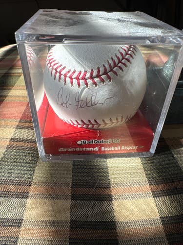 Bob Feller signed baseball with COA