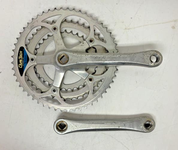 Vintage Sakae SX 170mm 52/42/32 Silver Aluminum Oval Tech Triple Crankset
