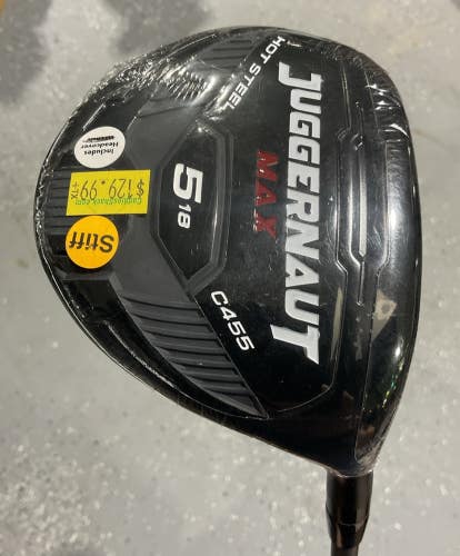 Juggernaut MAX HOT STEEL C455 18 #5 Fairway Wood 42" HYPERSONIC SL50 Stiff RF