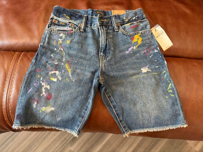 Blue Size 12 Boys Polo Shorts (New)