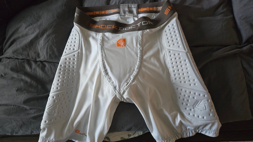 White XL Men's Shock Doctor Compression (Used) and extras