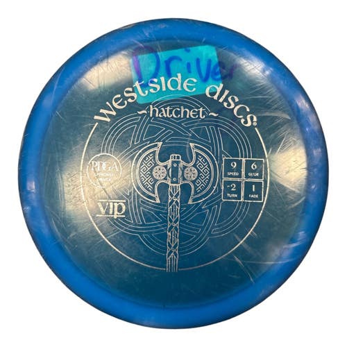 Used Westside VIP HATCHET Disc Golf Driver Royal Blue 173g 11450-S000525601