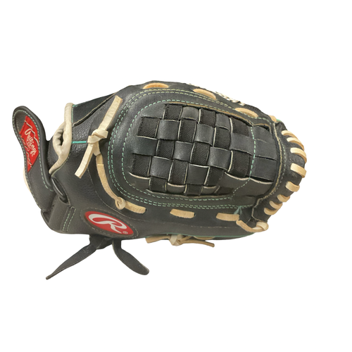 Used Rawlings FAST PITCH GLOVE BB/SB Glove RH Throw Black 11 1/2" 11834-S000055141