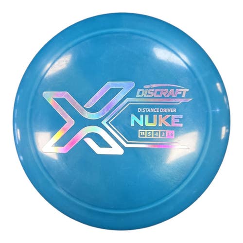 Used Discraft X NUKE Disc Golf Driver Teal 175g 11450-S000525677
