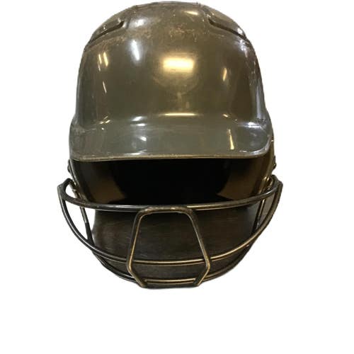 Used Easton ALPHA Batting Helmet w/Mask Grey One Size 11730-S000072945