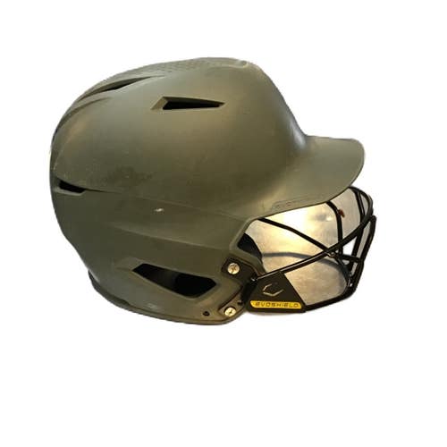 Used Evoshield WTV7135CHYM Batting Helmet w/Mask Grey One Size 11730-S000073165