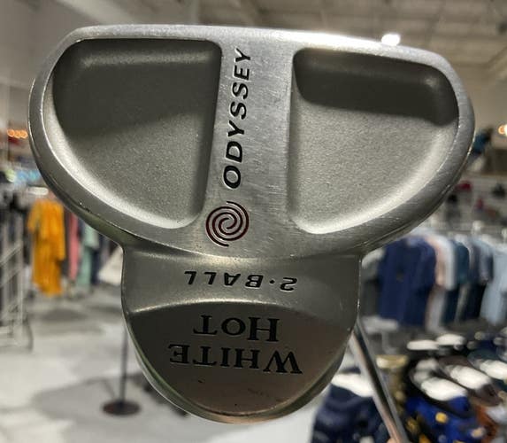Odyssey WHITE HOT 2-BALL Mallet Putter 35" Steel Shaft 10" Grip MRH RF