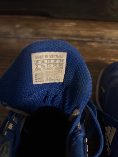 Blue Kid's Size M 2.0 (W 3.0) Youth Adidas Icon Molded Cleats (Used)
