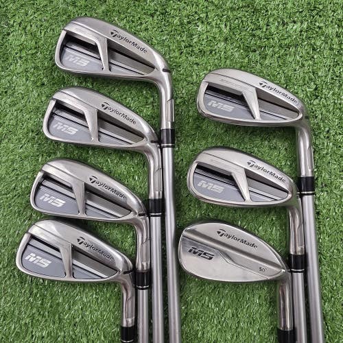 Taylormade M5 Iron Set 5-PW AW Tensei Red CK 70 Regular Graphite RH -0.5"