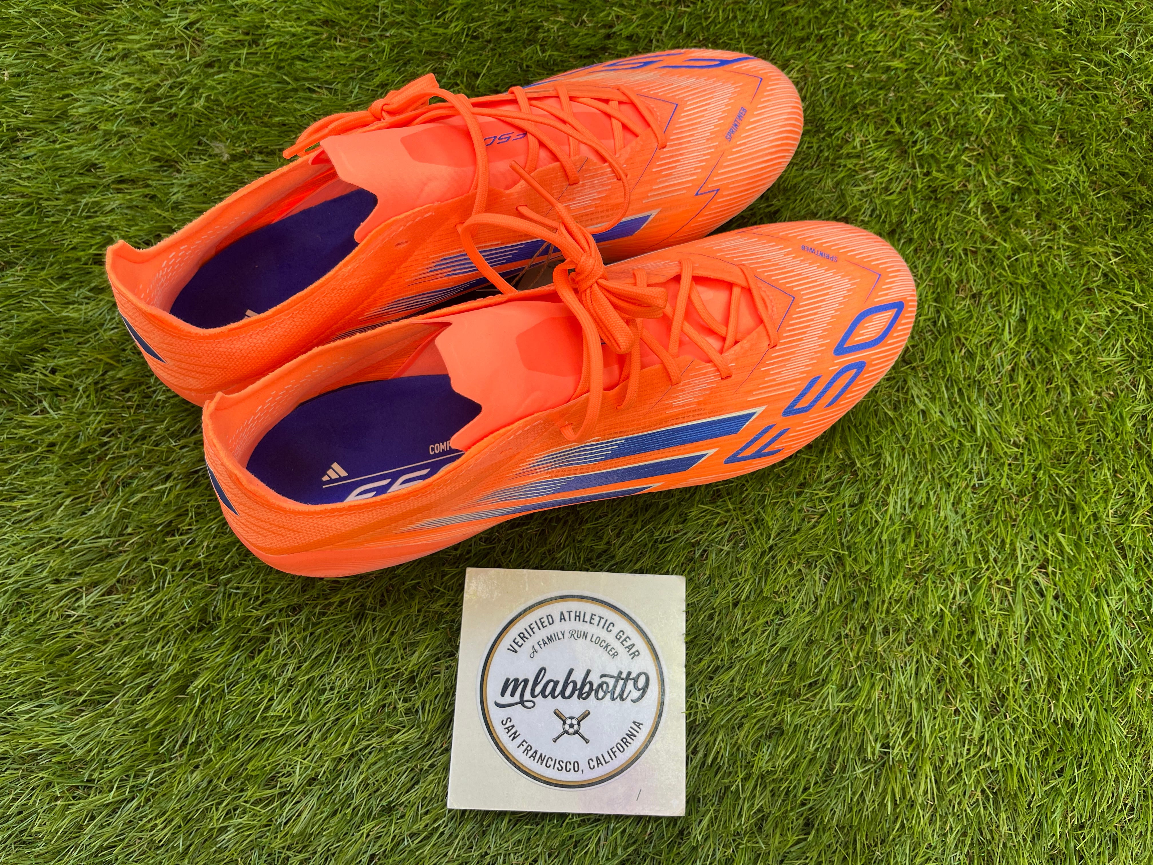 NEW Adidas F50 Elite FG Soccer Cleats INSOLES JH7618 Size 11.5 Orange adidas F50 Elite FG - Orange main image 3