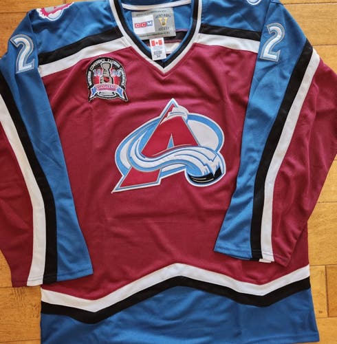 Colorado AVALANCHE CLAUDE LEMIEUX 1996 STANLEY CUP JERSEY